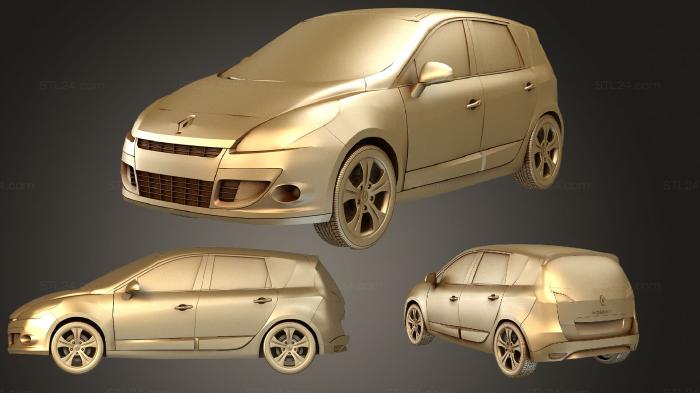 Автомобили и транспорт (Renault Scenic 2010, CARS_3270) 3D модель для ЧПУ станка